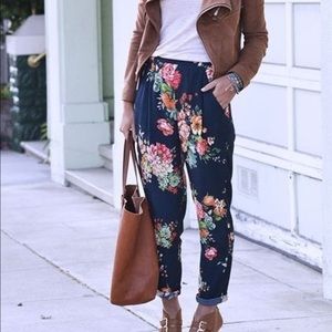 Zara floral pants